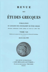 Revue des études grecques