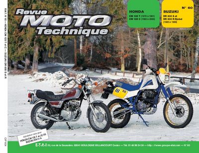 RMT Revue Moto Technique 60.4 Honda CM125 et Suzuki 600