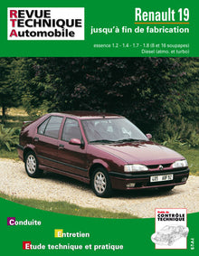 Renault 19 - moteurs essence 1.2-1.4-1.7-1.8, 8 et 16 soupapes, moteurs diesel, atmo. et turbo, jusqu'à fin de f