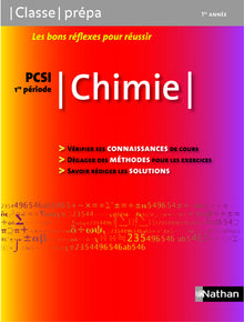 Chimie - PCSI 1re période Classe Prépa