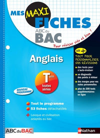 Mes maxi fiches anglais terminale