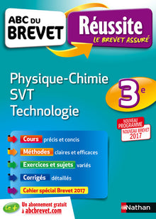 ABC du Brevet - Physique-Chimie SVT Techno 3e