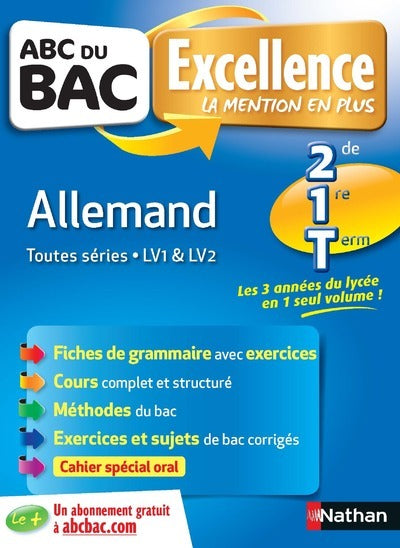 ABC du BAC Excellence Allemand 2de.1re.Term