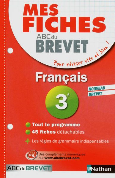 Mes fiches ABC du brevet français 3e