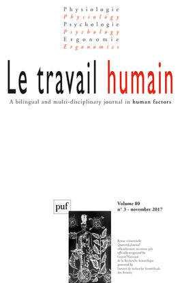 Le travail humain 2017 - vol. 80 - n° 3