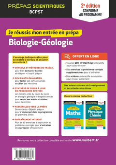 Je réussis mon entrée en prépa. Biologie-Géologie