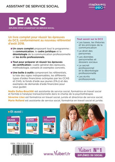 DEASS - DC3 Communication professionnelle en travail social