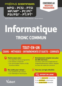 Informatique. Tronc commun MPSI-PCSI-PTSI-MP/MP*-PC/PC*-PSI/PSI*-PT/PT*