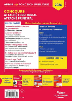Concours Attaché territorial - Attaché principal - Catégorie A - Tout-en-un