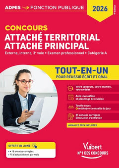Concours Attaché territorial - Attaché principal - Catégorie A - Tout-en-un