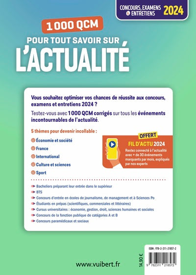 1000 QCM pour tout savoir sur l'actualité