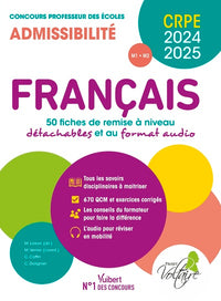 50 fiches de remise à niveau: Concours Professeur des écoles - Admissibilité - Ecrit