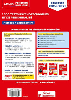 1500 tests psychotechniques et de personnalité - Méthode et entraînement intensif