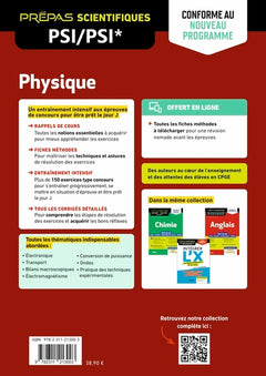 Physique PSI/PSI* - Entraînement intensif