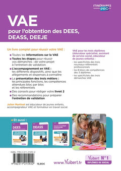 VAE pour l'obtention des DEES, DEASS, DEEJE - Préparation complète pour réussir sa formation