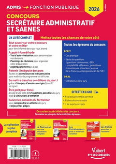 Concours Secrétaire administratif et SAENES - Catégorie B - Tout-en-un
