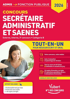 Concours Secrétaire administratif et SAENES - Catégorie B - Tout-en-un