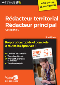 Concours Rédacteur territorial et Rédacteur principal - Catégorie B