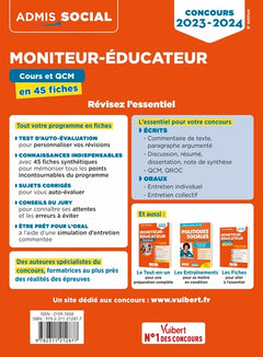 Concours Moniteur-éducateur - Cours et QCM en 45 fiches