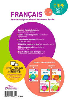 Français - CRPE 2024-2025 - Epreuve écrite d'admissibilité