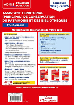 Concours Assistant territorial et Assistant principal de conservation du patrimoine et des bibliothèques - Catégorie B - Tout-en-un