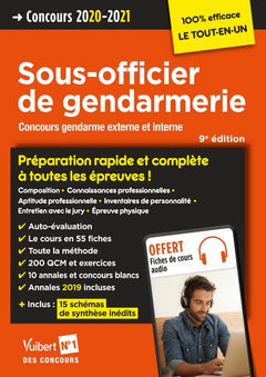 Concours Sous-officier de gendarmerie - Catégorie B - Préparation rapide et complète à toutes les épreuves