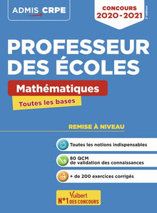 Concours Professeur des écoles - CRPE - Toutes les bases en mathématiques en fiches