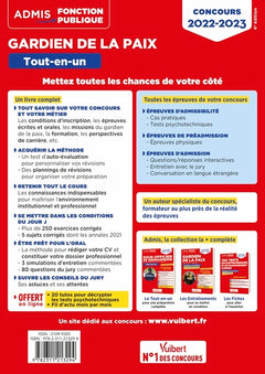 Concours Gardien de la paix - Catégorie B - Tout-en-un - 20 tutos offerts