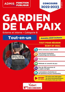 Concours Gardien de la paix - Catégorie B - Tout-en-un - 20 tutos offerts