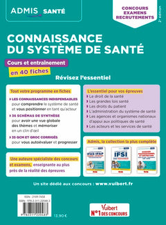 Connaissance du système de santé - Cours et entraînement en 40 fiches - Organisation, législation, acteurs et enjeux