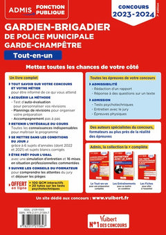 Concours Gardien-brigadier de police municipale et Garde-champêtre - Catégorie C - Tout-en-un