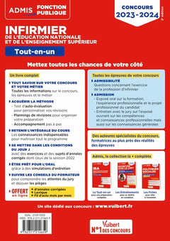 Concours infirmier de l'éducation nationale et de l'enseignement supérieur - Tout-en-un: Concours 2023-2024