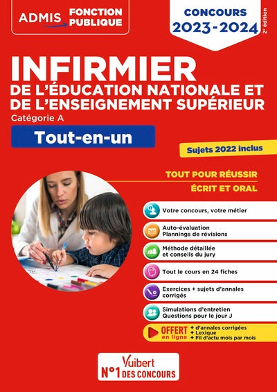 Concours infirmier de l'éducation nationale et de l'enseignement supérieur - Tout-en-un: Concours 2023-2024