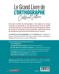 Le grand livre de l'orthographe - Certificat Voltaire