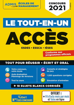 Le tout-en-un ACCES - 18 sujets blancs - Écrits et oraux