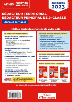 Concours rédacteur territorial et rédacteur principal 2e classe