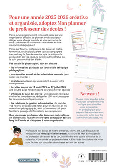 Mon Planner de professeur des écoles 2025/2026