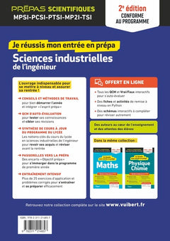 Je réussis mon entrée en prépa. Sciences industrielles de l'ingénieur 2e édition