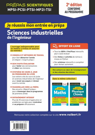 Je réussis mon entrée en prépa. Sciences industrielles de l'ingénieur 2e édition