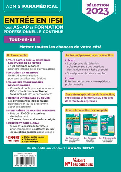 Entrée en IFSI pour AS-AP et formation professionnelle continue (FPC)