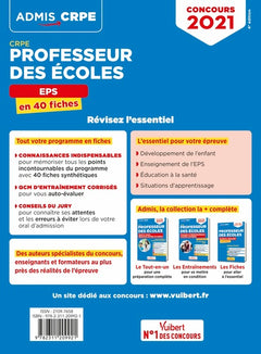CRPE - Concours Professeur des écoles - EPS - L'essentiel en 40 fiches: Oral d'admission 2021