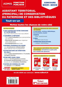 Concours Assistant territorial et Assistant principal de conservation du patrimoine et des bibliothèques - Catégorie B - Tout-en-un