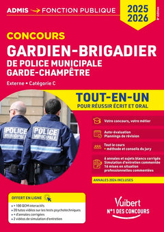 Concours Gardien-brigadier de police municipale et Garde-champêtre