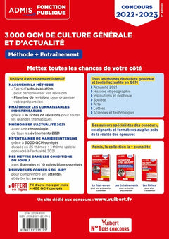 3000 QCM de culture générale et d'actualité - Méthode et entraînement - Catégories A, B et C