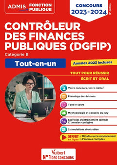 Concours Contrôleur des Finances publiques (DGFIP) - Catégorie B - Tout-en-un