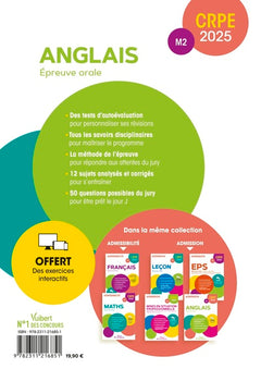 CRPE 2025 - Anglais - Epreuve orale (M2)