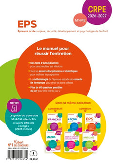 CRPE 2026-2027 - EPS - Epreuve orale d'entretien