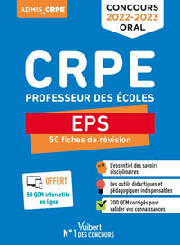 CRPE - Concours Professeur des écoles - EPS - 50 fiches de remise à niveau: Révisions Oral 2022-2023