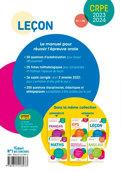 Leçon - CRPE 2023-2024 - Le manuel pour réussir l'épreuve orale