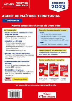 Concours Agent de maîtrise territorial 2023 - Catégorie C - Tout-en-un